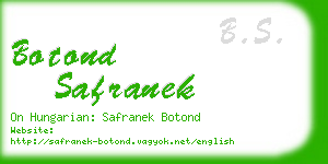 botond safranek business card